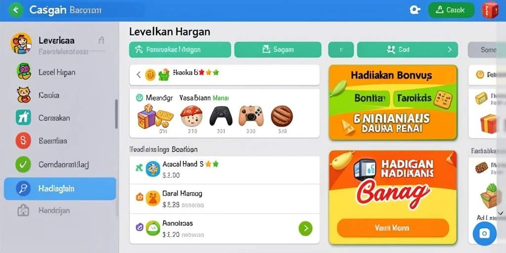 Tampilan antarmuka pengguna yang menarik dan intuitif.