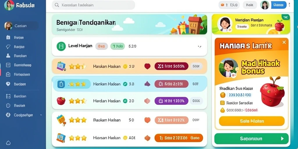 Tampilan antarmuka yang menarik dan mudah dinavigasi.